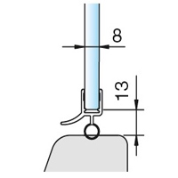 Joint de porte de douche