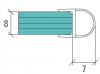 Joint d'étanchéité Epaisseur 8 mm avec soufflet