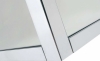 Profil angle F209 laqué Blanc RAL9016 satiné - 2 cales + 2 équerres - longueur 3m (pour verre 8mm)