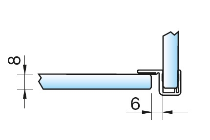 photo info Joint d'étanchéité porte/porte de douche 6 a 8mm